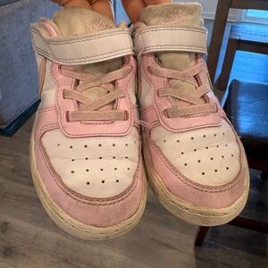 Nike Kids Pink and White Sneakers